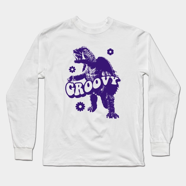 GAMERA GROOVY TIE DYE Long Sleeve T-Shirt by ROBZILLA